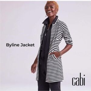 CAbi Style 5851 Byline Striped Zip Jacket